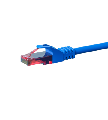 Cabo de rede UTP CAT6 de 0,50 m azul - 100% cobre