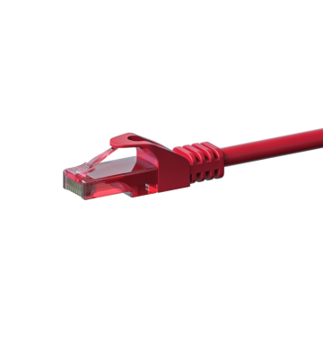 Cabo de rede UTP CAT6 de 7,5 m vermelho - 100% cobre