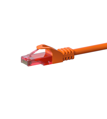 Cabo de rede UTP CAT6 de 15 m, cor de laranja - 100% cobre