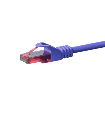 Cabo de rede UTP CAT6 de 20 m em roxo - 100% cobre