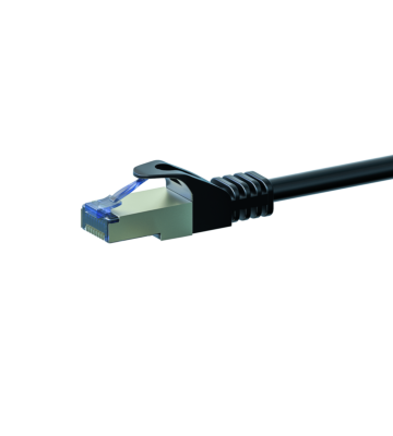 Cabo de rede CAT6a S/FTP (PIMF) de 0,50 m, preto