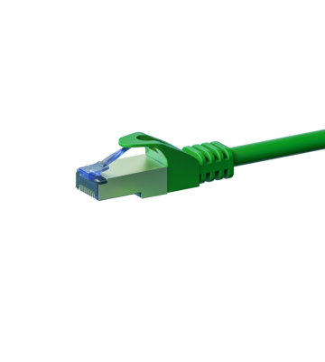 Cabo de rede CAT6a S/FTP (PIMF) de 20 m na cor verde