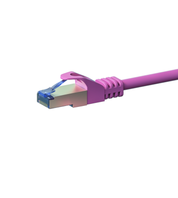 Cabo de rede CAT6a S/FTP (PIMF) de 5 m cor-de-rosa