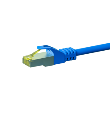 Cabo de rede Cat7 S/FTP (PIMF) de 15 m, azul