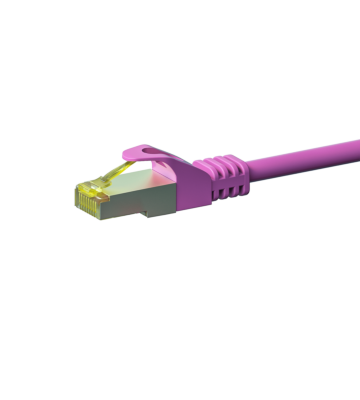 Cabo de rede Cat7 S/FTP (PIMF) de 2 m rosa