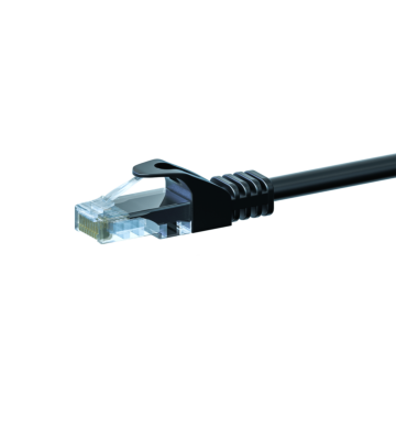Cabo de rede CAT5e UTP de 1,50 m preto - CCA