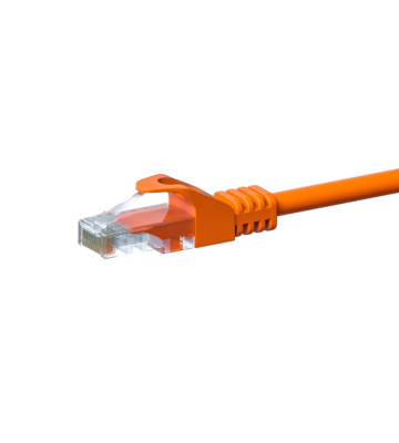 Cabo de rede CAT5e UTP 7,50m laranja - CCA