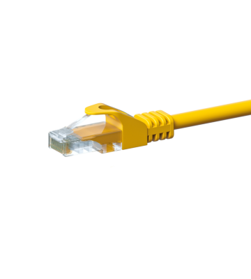 Cabo de rede CAT5e UTP de 1,50 m amarelo - CCA
