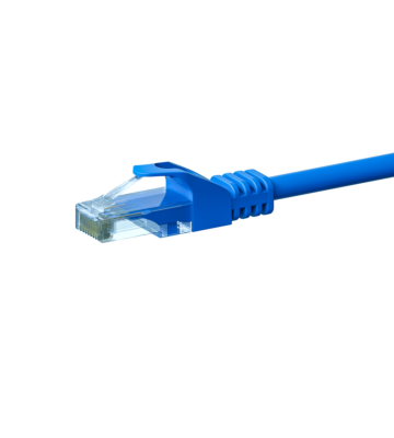 Cabo de rede CAT6 UTP de 0,50 m azul - CCA