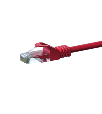 Cabo de rede CAT6 UTP 1,50m vermelho - CCA