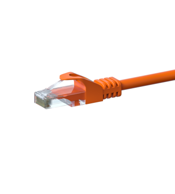 Cabo de rede CAT6 UTP de 20 m em cor de laranja - CCA