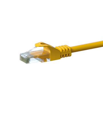 Cabo de rede CAT6 UTP de 1,50 m amarelo - CCA