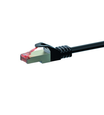 Cabo de rede CAT6 S/FTP (PIMF) de 15 m, preto 