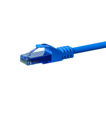 Cabo de rede UTP CAT6a de 0,50 m azul - 100% cobre