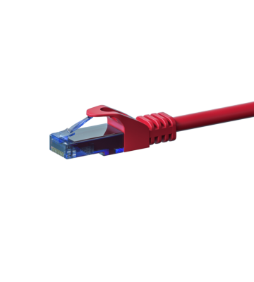 Cabo de rede UTP CAT6a de 20 m vermelho - 100% cobre