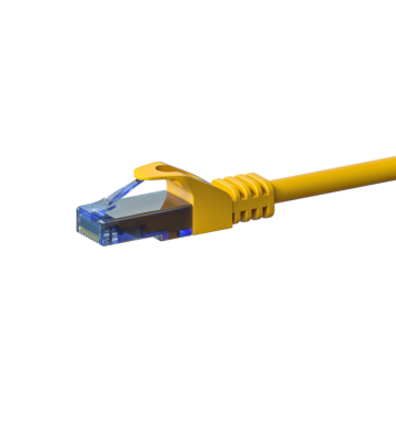 Cabo de rede UTP CAT6a de 3 m, amarelo - 100% cobre