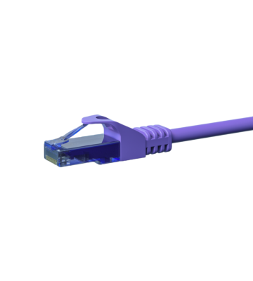 Cabo de rede UTP CAT6a de 3 m em roxo - 100% cobre