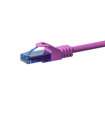 Cabo de rede UTP CAT6a de 10 m rosa - 100% cobre