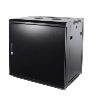 Armário de parede 9U com porta metálica 600x450x500mm (LxPxA)