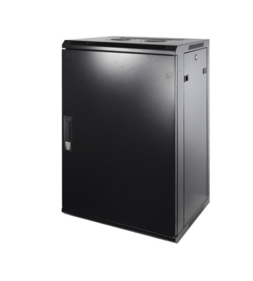Armário de parede 18U com porta metálica 600x450x900mm (LxPxA)