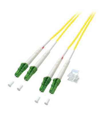 Cabo de fibra ótica duplex OS2 LC/APC-LC/APC 7,50m