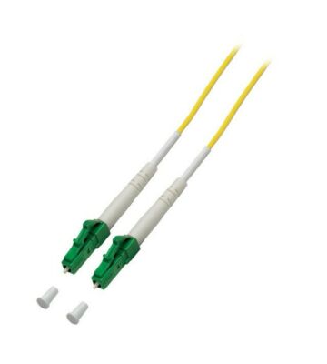 Cabo de fibra ótica simplex OS2 LC/APC-LC/APC 1m