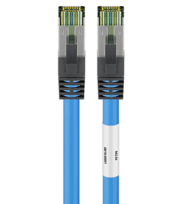 Cabo de rede Cat8 S/FTP (PIMF) de 0,25 m azul