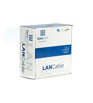 Cabo DANICOM CAT6 UTP de 100m em bobine flexível - PVC (Fca)