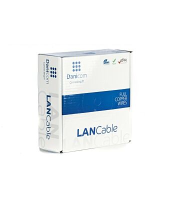 Cabo DANICOM CAT6 UTP de 50m em bobine flexível - PVC (Fca)