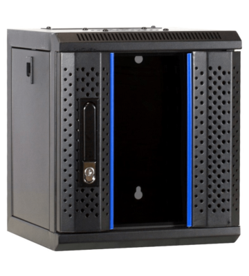 Armário para servidor 4U de 10 polegadas com porta de vidro, 312 x 310 x 264 mm (L x P x A)