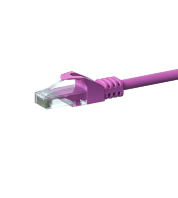 Cabo de rede CAT6 UTP de 5m rosa - CCA