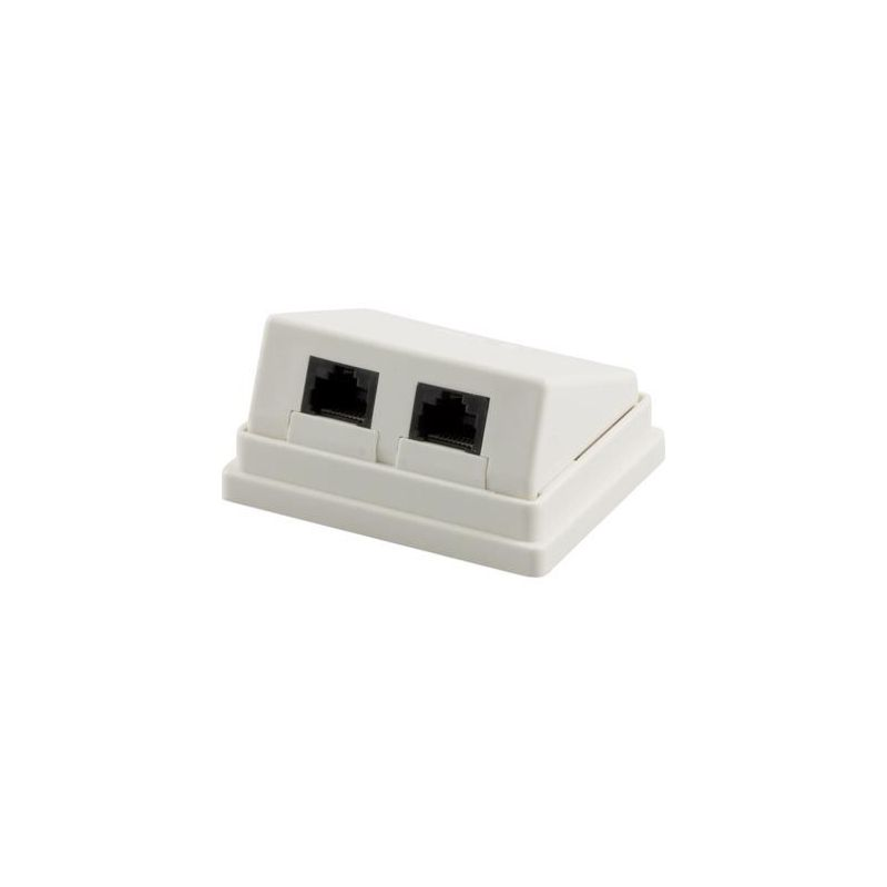 Caixa de superfície CAT5e UTP, branca