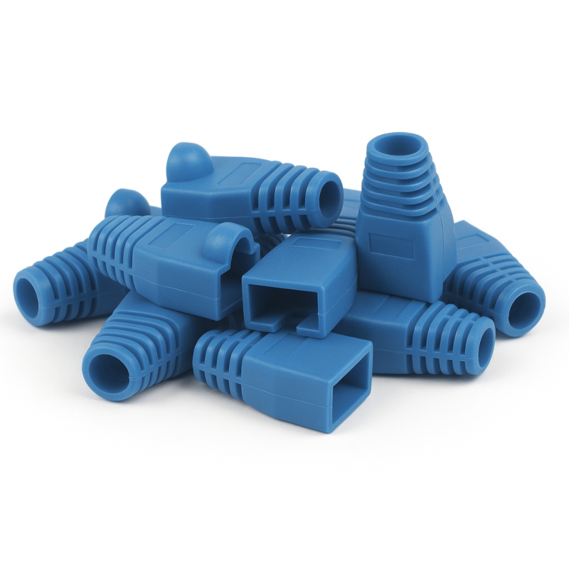 DANICOM protetor de cabo RJ45 azul grande - 10 unidades