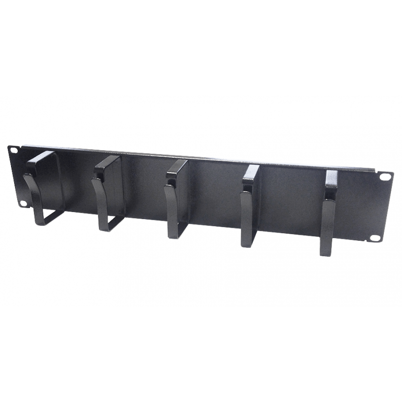Suporte de cabo de metal de 19 polegadas 2U