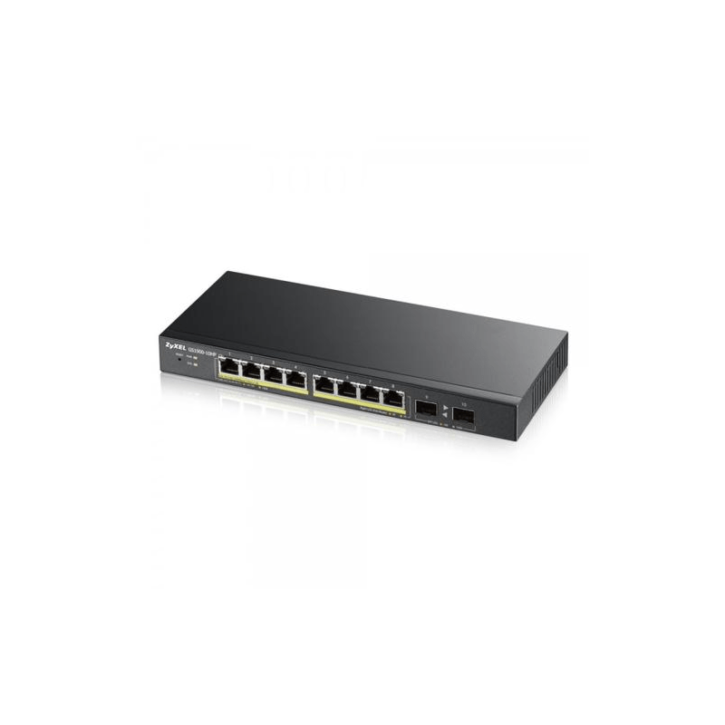 Switch PoE+ gerenciável inteligente Zyxel GS1900 de 8 portas