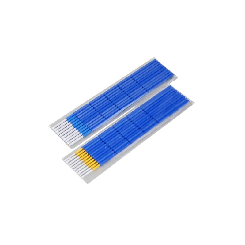Varetas de limpeza para fibra de vidro, 1,25 mm, embalagem de 10 unidades.