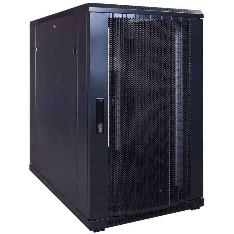 Armário para servidor 18U com porta perfurada 600x1000x1000mm (LxPxA)