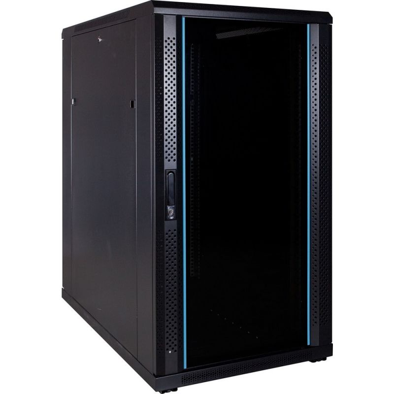 Armário para servidor 22U com porta de vidro 600x1000x1200mm (LxPxA)