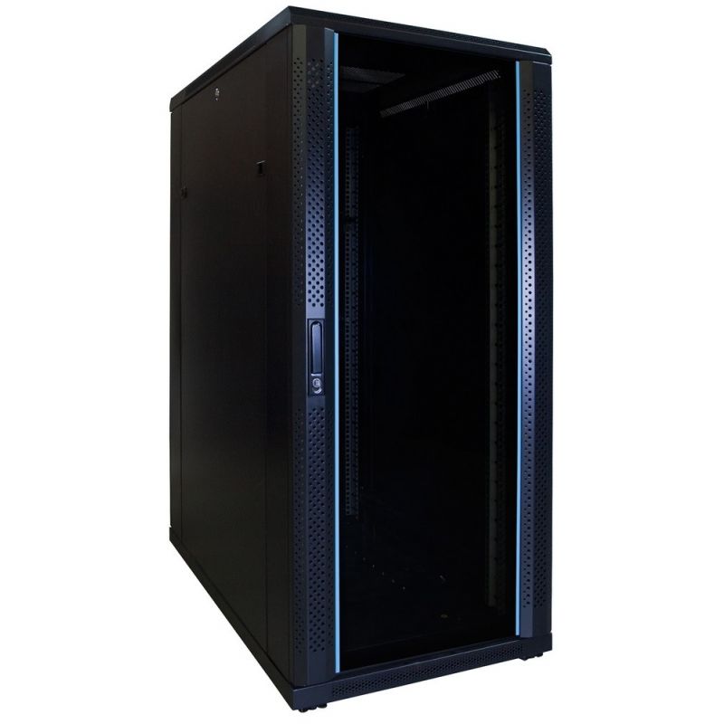 Armário para servidor 27U com porta de vidro 600x1000x1400mm (LxPxA)