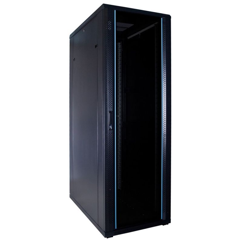 Armário para servidor 37U com porta de vidro 600x1000x1800mm (LxPxA)
