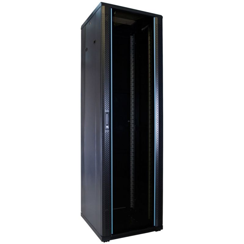 Armário para servidor 42U com porta de vidro 600x600x2000mm (LxPxA)