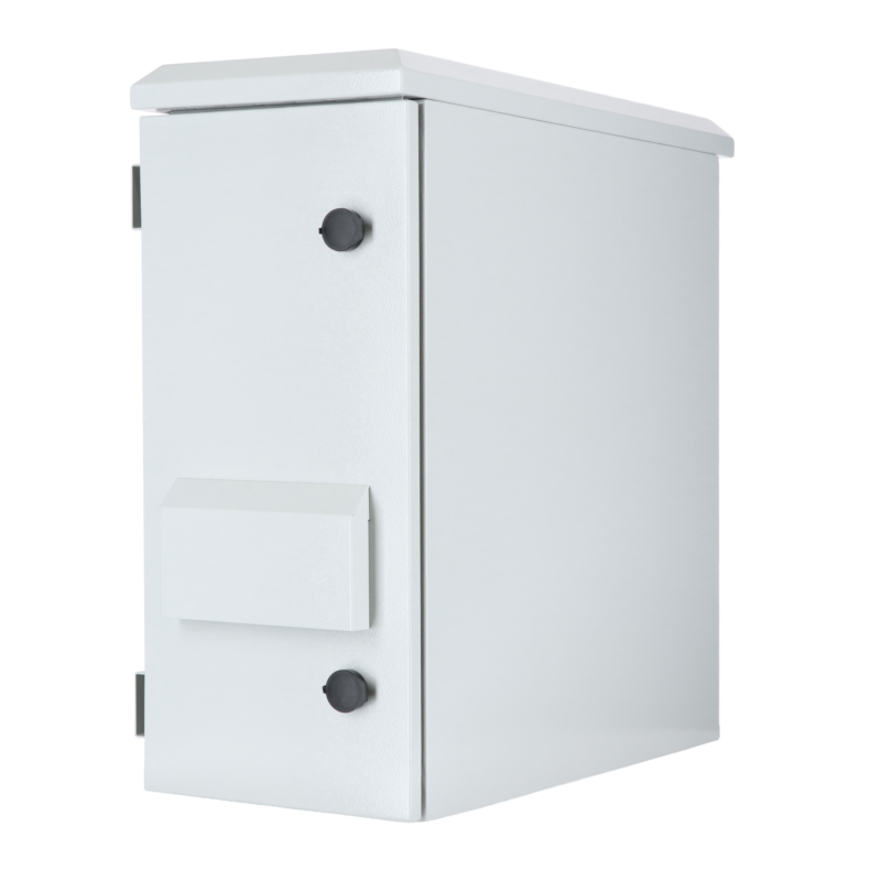 Armário de parede exterior 6U para montagem vertical IP55 - 600x280x600mm (LxPxA)