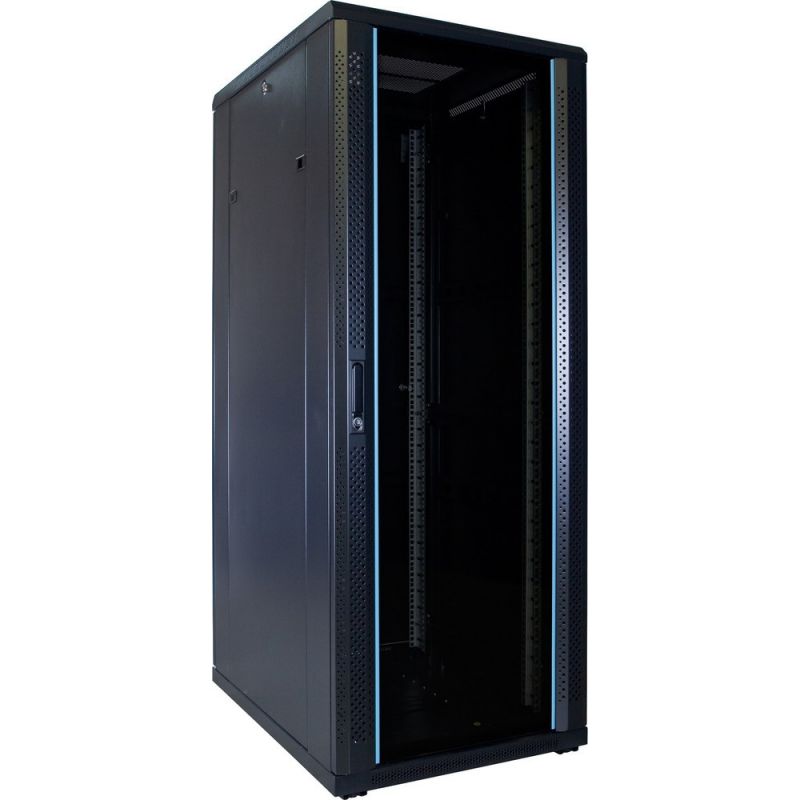 Armário para servidor 32U com porta de vidro 600x800x1600mm (LxPxA)