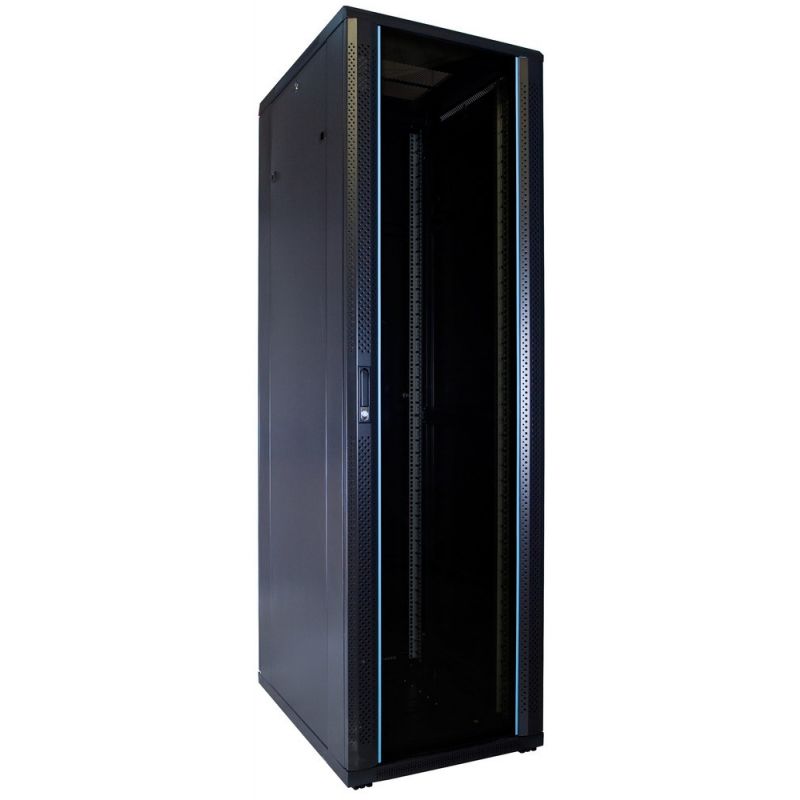 Armário para servidor 42U com porta de vidro 600x800x2000mm (LxPxA)