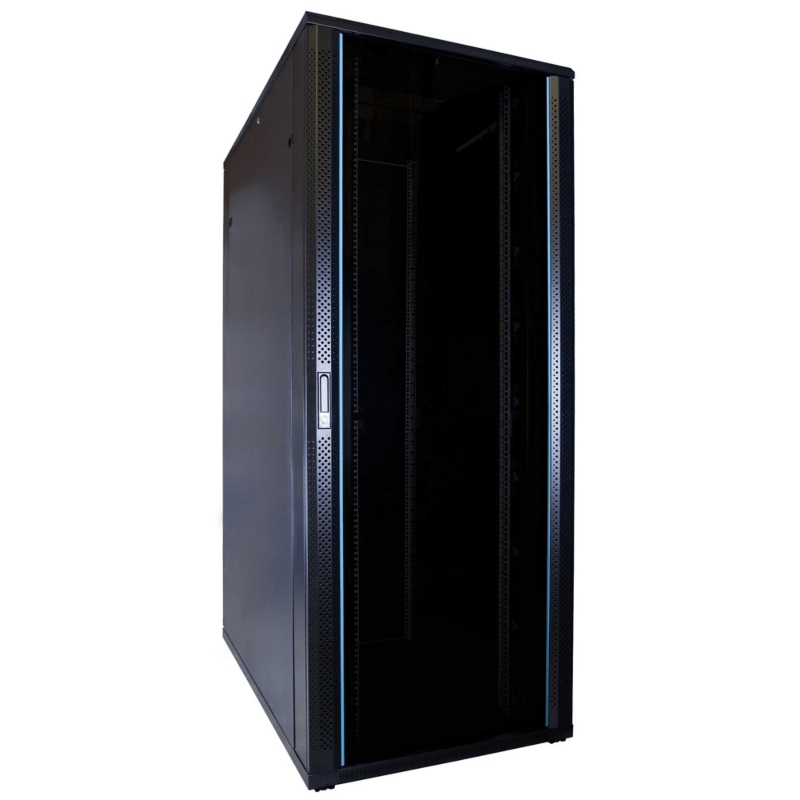 Armário para servidor 42U com porta de vidro 800x1200x2000mm (LxPxA)