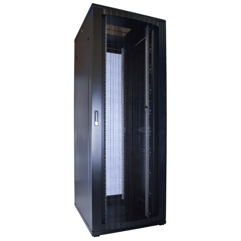 Armário para servidor 47U com porta perfurada 800x1000x2200mm (LxPxA)
