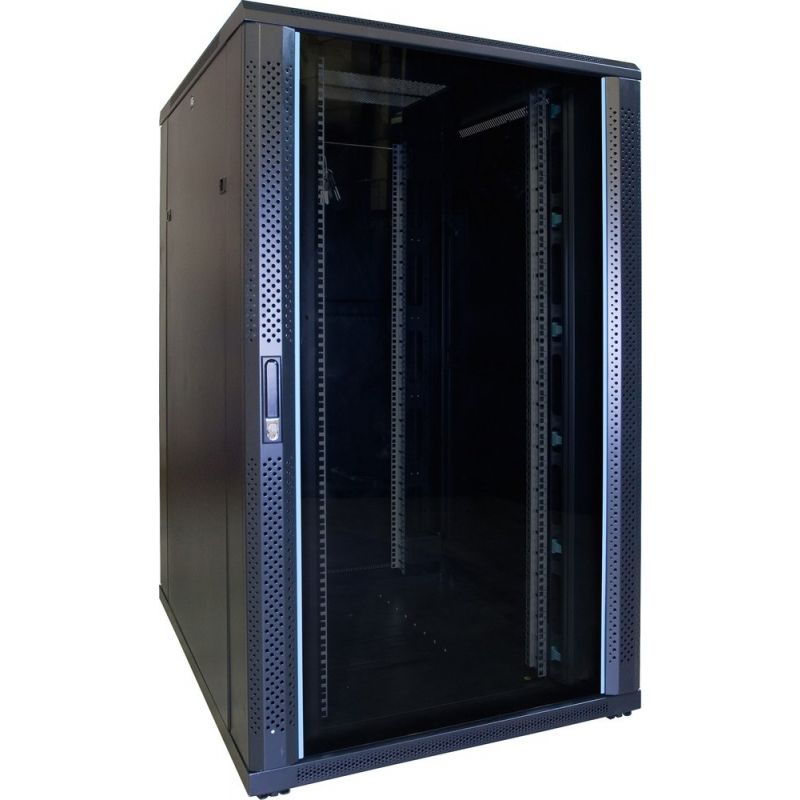 Armário para servidor 27U com porta de vidro 800x1000x1400mm (LxPxA)