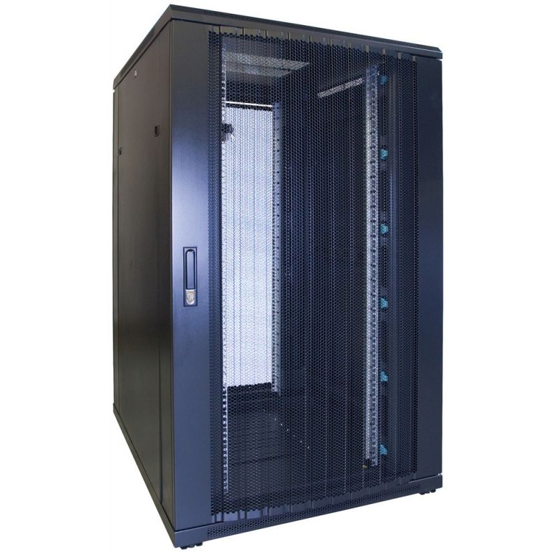 Armário para servidor 27U com porta perfurada 800x1000x1400mm (LxPxA)