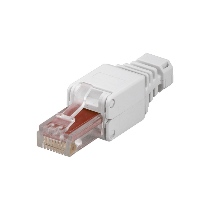 Conector RJ45 UTP CAT6a sem ferramentas DANICOM - para cabos flexíveis e rígidos