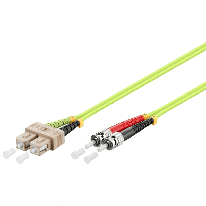 Cabo de fibra ótica SC-ST OM5 (otimizado para laser) 7,5 m